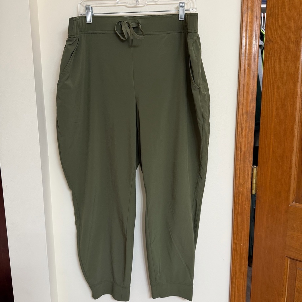 Eddie Bauer Olive Green Drawstring Pants